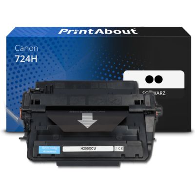 Toner kompatibel mit Canon 724H Toner - 2x Schwarz - Hohe Kapazität - Multipack