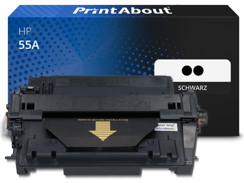 PrintAbout Toner 55A (CE255AD) Schwarz Multipack für HP