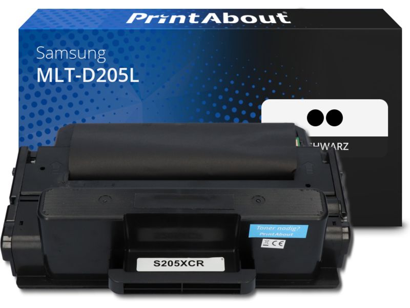 PrintAbout Toner MLT-D205L (SU963A) Schwarz Multipack Hohe Kapazität für Samsung
