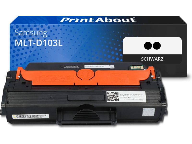 PrintAbout Toner MLT-D103L (SU716A) Schwarz Multipack Hohe Kapazität für Samsung
