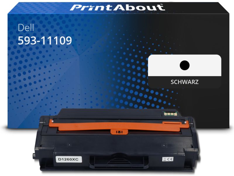 PrintAbout Toner 593-11109 (DRYXV) Schwarz für Dell