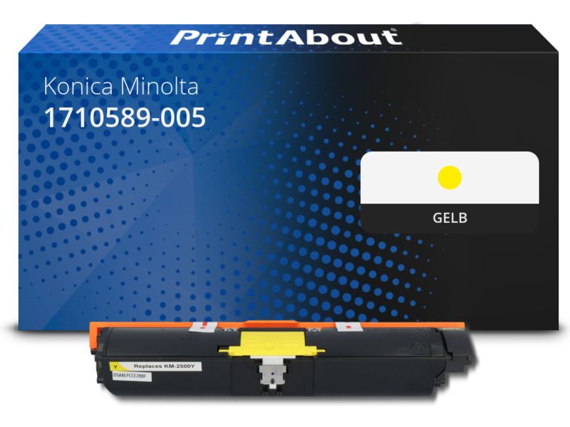 PrintAbout Toner 1710589-005 (A00W132) Gelb für Konica Minolta
