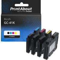 Druckerpatrone kompatibel mit Ricoh GC-41K (405761) - 4-farbig - Multipack