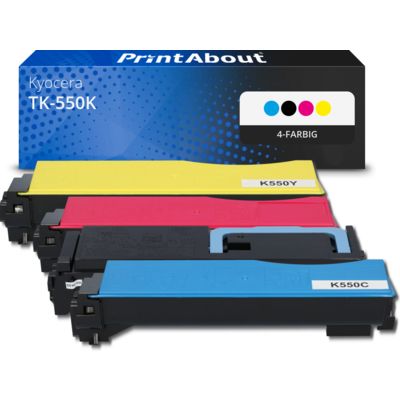 Toner kompatibel mit Kyocera TK-550K - 4-farbig - Multipack