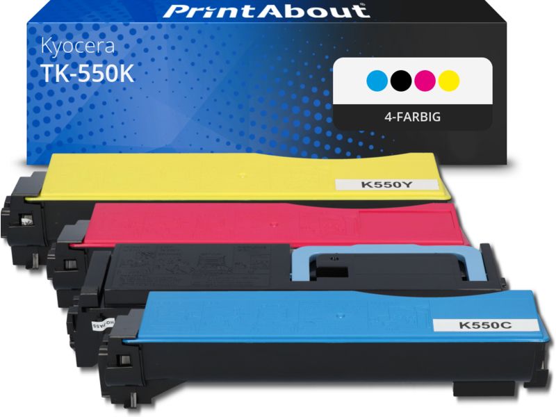 PrintAbout Toner TK-550K 4-farbig Multipack für Kyocera