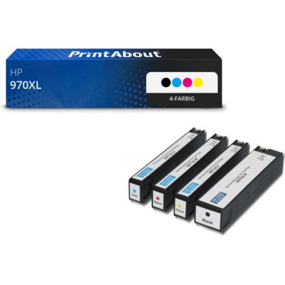 Druckerpatrone kompatibel mit HP 970XL (CN625AE) - 4-farbig - Hohe Kapazität - Multipack