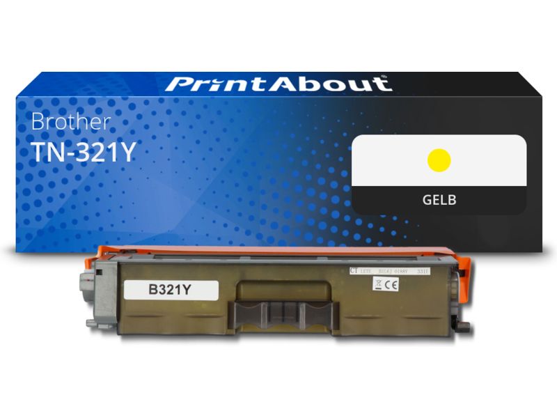 PrintAbout Toner TN-321Y Gelb für Brother