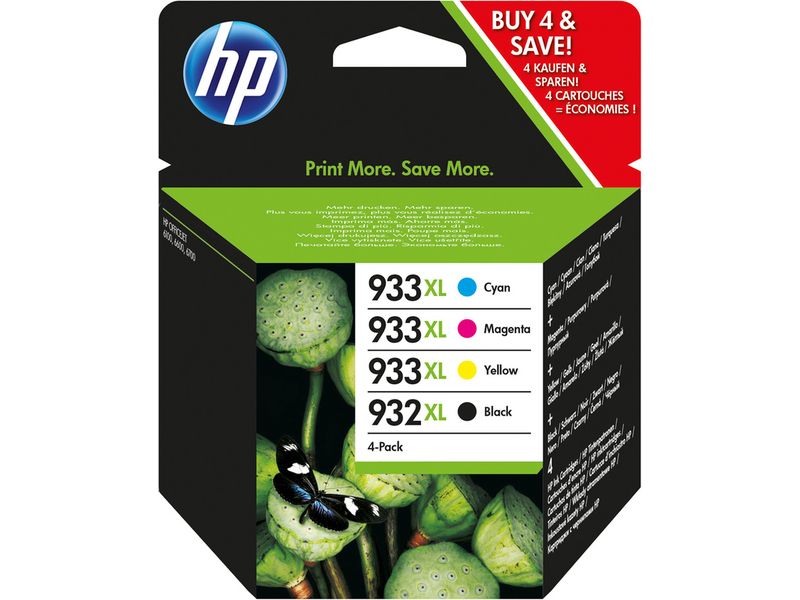 HP 932XL / 933XL (C2P42AE) - 4-farbig - Druckerpatrone - Hohe Kapazität - Multipack