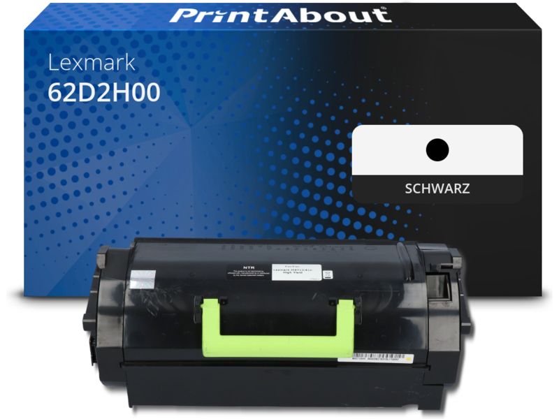 PrintAbout Toner 62D2H00 (622H) Schwarz Hohe Kapazität für Lexmark
