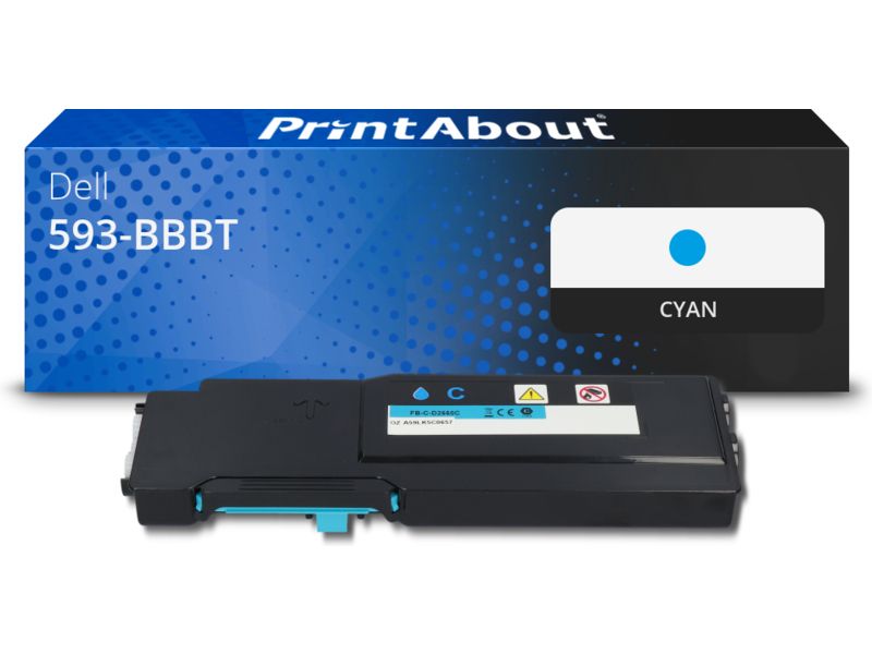 PrintAbout Toner 593-BBBT (488NH) Cyan für Dell