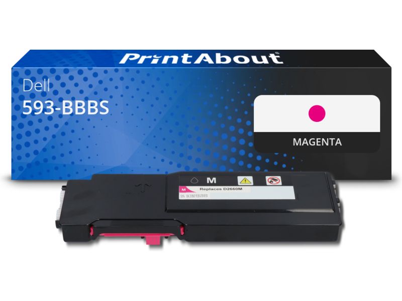 PrintAbout Toner 593-BBBS (VXCWK) Magenta für Dell