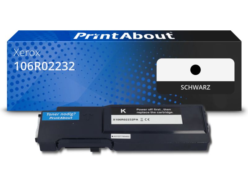PrintAbout Toner 106R02232 Schwarz für Xerox