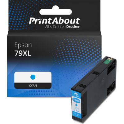Druckerpatrone kompatibel mit Epson 79XL (T79024010) - Cyan - Hohe Kapazität
