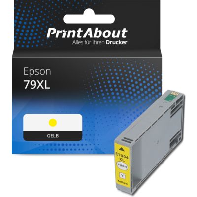 Druckerpatrone kompatibel mit Epson 79XL (T79044010) - Gelb - Hohe Kapazität