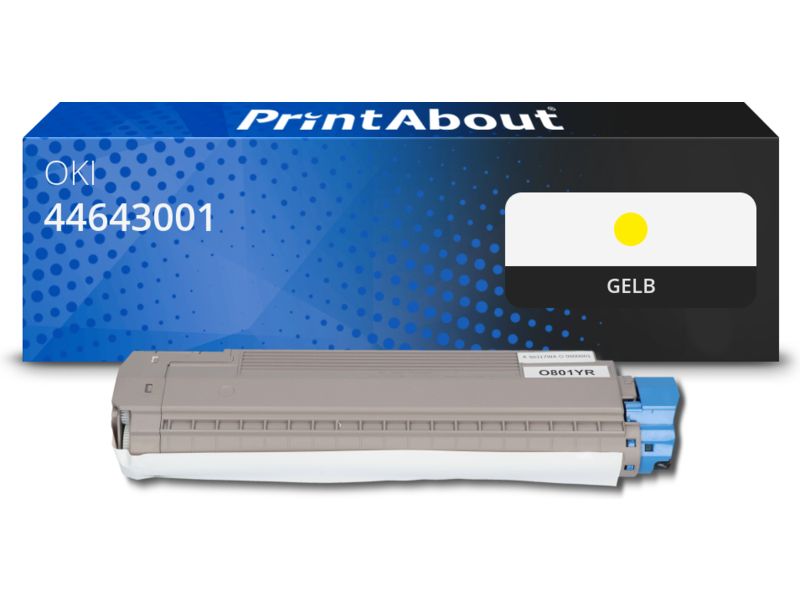 PrintAbout Toner 44643001 Gelb für OKI