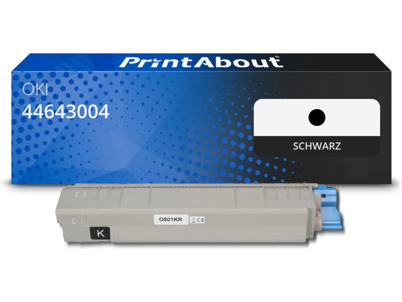 PrintAbout Toner 44643004 Schwarz für OKI