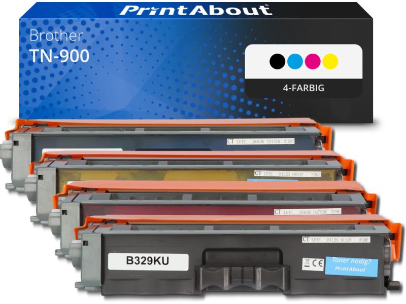 PrintAbout Toner TN-900 4-farbig Multipack für Brother