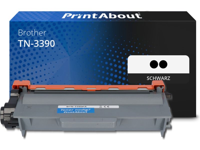 PrintAbout Toner TN-3390 Schwarz Multipack Extra hohe Kapazität für Brother
