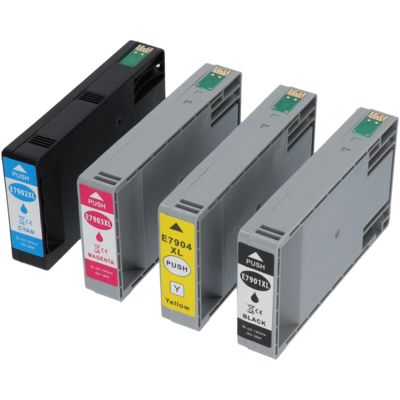 Druckerpatrone kompatibel mit Epson 79XL (T79014010) - 4-farbig - Hohe Kapazität - Multipack