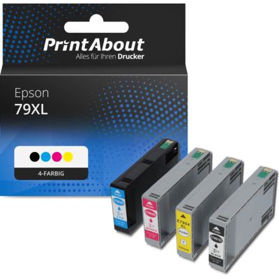 Druckerpatrone kompatibel mit Epson 79XL (T79014010) - 4-farbig - Hohe Kapazität - Multipack