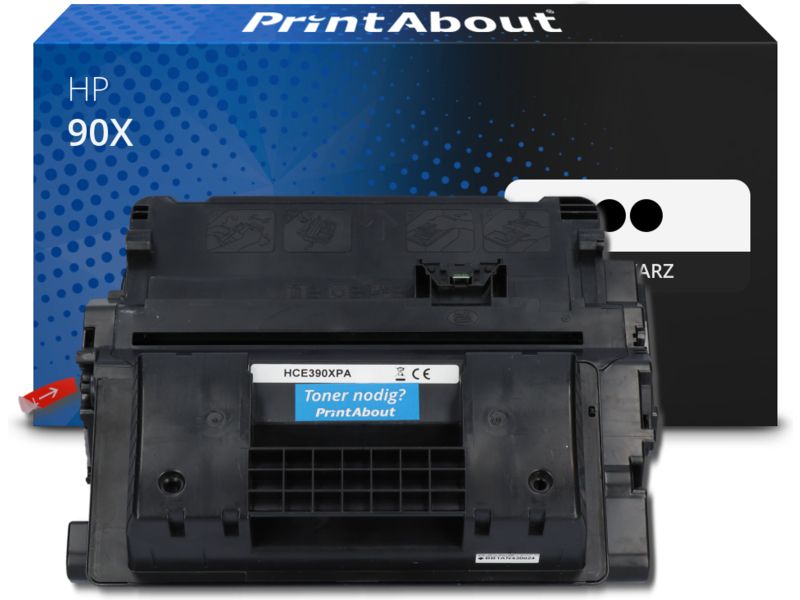 PrintAbout Toner 90X (CE390XD) Schwarz Multipack Hohe Kapazität für HP