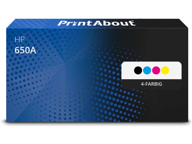PrintAbout Toner 650A (CE270A) 4-farbig Multipack für HP