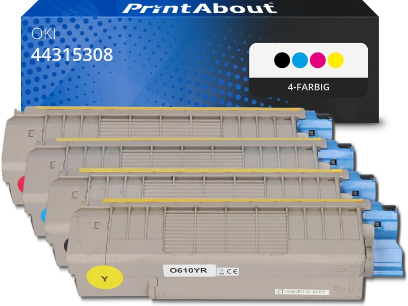 PrintAbout Toner 44315308 4-farbig Multipack für OKI