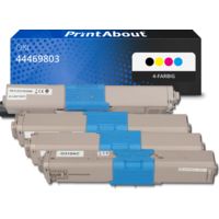 Toner kompatibel mit OKI 44469803 - 4-farbig - Multipack
