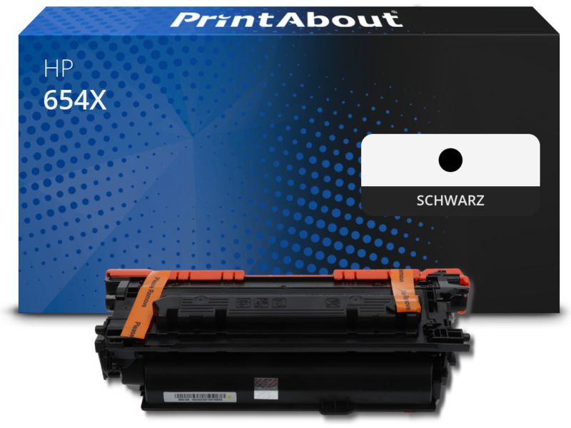 PrintAbout Toner 654X (CF330X) Schwarz Hohe Kapazität für HP
