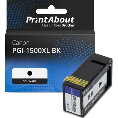 Druckerpatrone kompatibel mit Canon PGI-1500XL BK - Schwarz - Hohe Kapazität