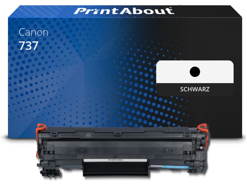 PrintAbout Toner 737 Schwarz für Canon