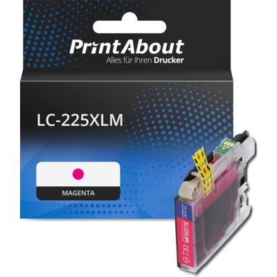 Druckerpatrone kompatibel mit Brother LC-225XLM - Magenta - Hohe Kapazität