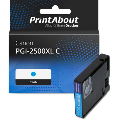 Druckerpatrone kompatibel mit Canon PGI-2500XL C - Cyan - Hohe Kapazität