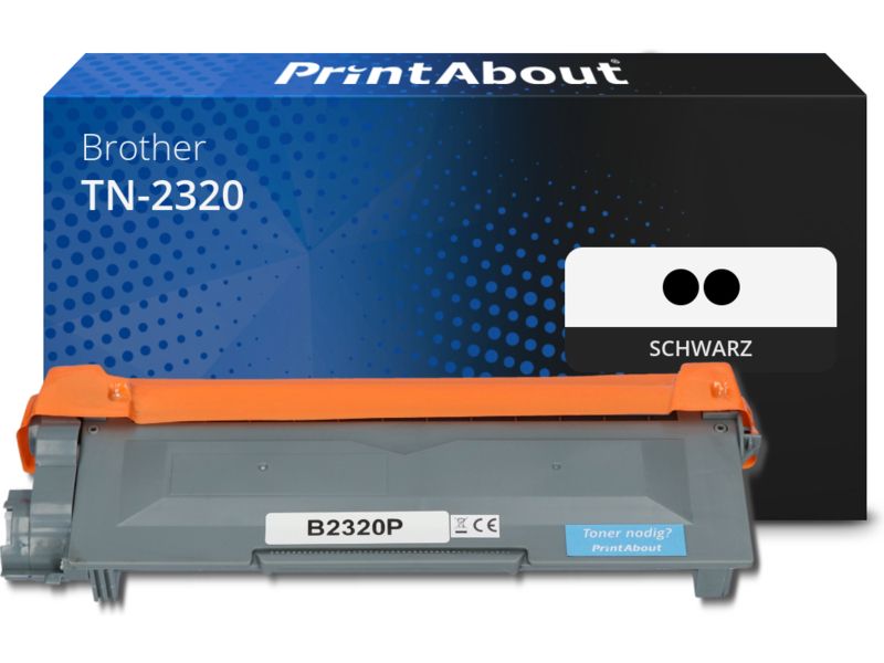 PrintAbout Toner TN-2320 Schwarz Multipack Hohe Kapazität für Brother