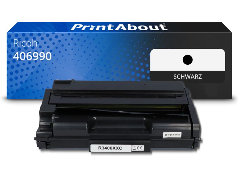 PrintAbout Toner 406990 (SP 3500XE) Schwarz für Ricoh