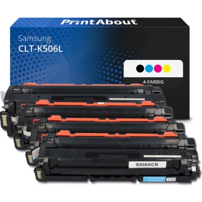 Toner kompatibel mit Samsung CLT-K506L (SU171A) - 4-farbig - Hohe Kapazität - Multipack