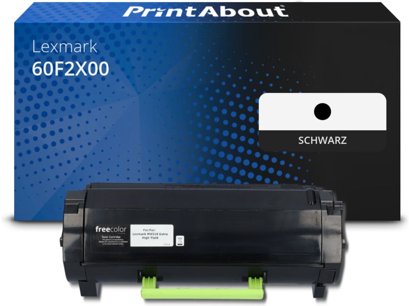 PrintAbout Toner 60F2X00 (602X) Schwarz Extra hohe Kapazität für Lexmark