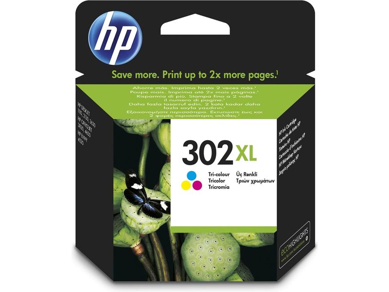 HP 302XL (F6U67AE) - 3-farbig - Druckerpatrone - Hohe Kapazität