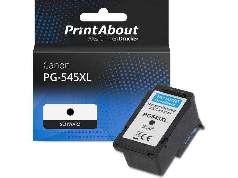 PrintAbout Druckerpatrone kompatibel mit Canon PG-545XL - Schwarz - Hohe Kapazität