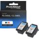 Druckerpatrone kompatibel mit Canon PG-545XL / CL-546XL - Schwarz + 3 Farben - Multipack -Hohe Kapazität