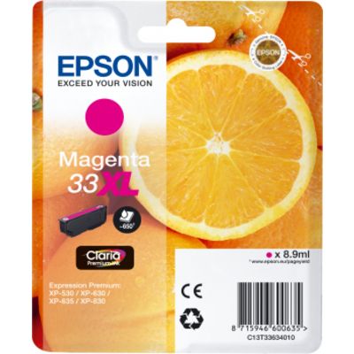 Epson 33XL (C13T33634012) - Magenta - Druckerpatrone - Hohe Kapazität