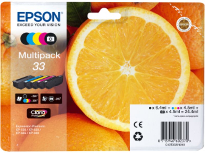 Epson 33 (C13T33374012) - 5-farbig - Druckerpatrone - Multipack