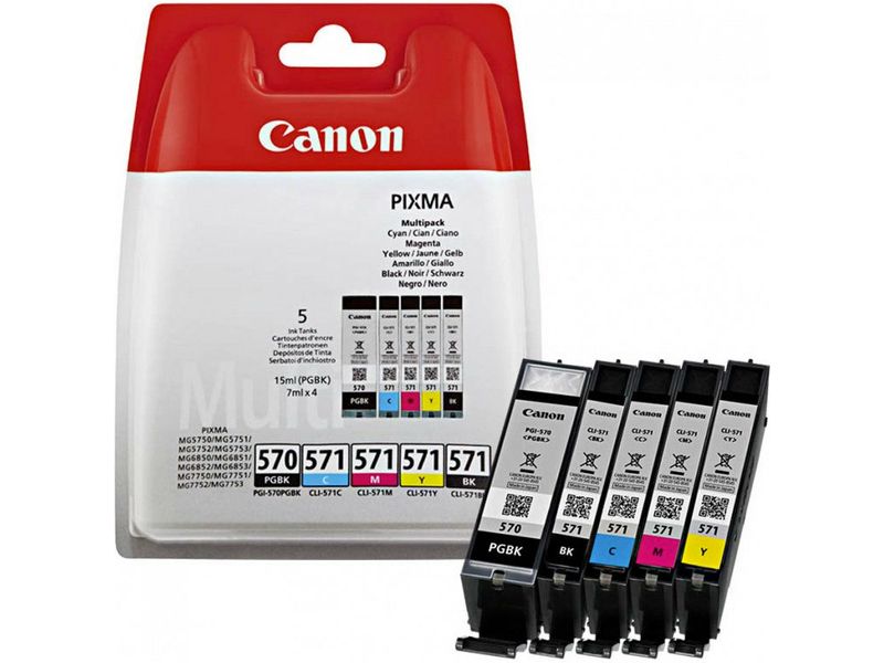 Canon PGI-570 / CLI-571 PGBK/C/M/Y/BK - 5-farbig - Druckerpatrone - Multipack