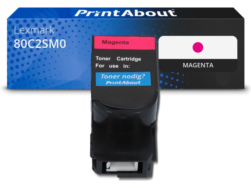 PrintAbout Toner 80C2SM0 (802SM) Magenta für Lexmark