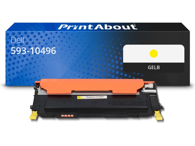 PrintAbout Toner 593-10496 (F479K) Gelb für Dell