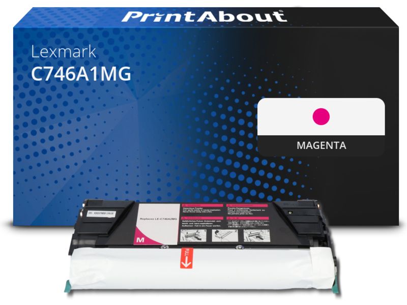 PrintAbout Toner C746A1MG Magenta für Lexmark