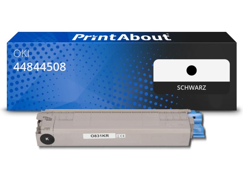 PrintAbout Toner 44844508 Schwarz für OKI