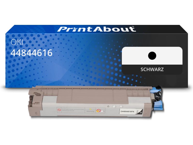 PrintAbout Toner 44844616 Schwarz für OKI