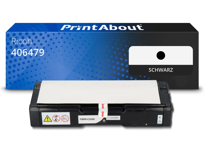 PrintAbout Toner 406479 (SP C310HE) Schwarz für Ricoh