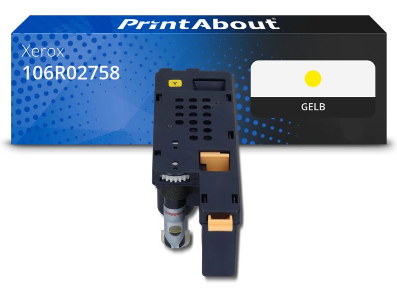 PrintAbout Toner 106R02758 Gelb für Xerox